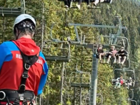 Cvičení záchrany z lanovky - spolupráce složek IZS v Krušných horách na Bublavě