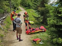 Zásah u cyklisty po pádu na Dolní Moravě