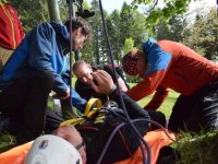 Cvičení záchranářů HS v Krkonoších a Krušných horách