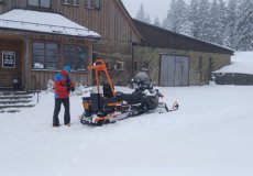 Dvě náročné záchranné akce v Krkonoších v květnu, ale v zimních podmínkách