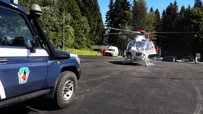 Těžký úraz čtrnáctiletého cyklisty