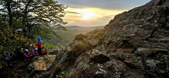 Horská služba cvičila v Jeseníkách záchranné práce ve skalním a exponovaném terénu