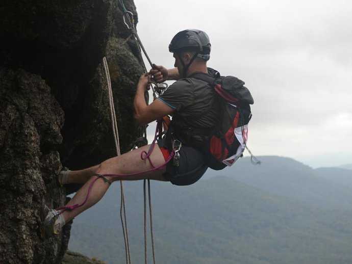 Záchrana horolezce v Labském dole