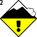 2. avalanche danger level - moderate 2. avalanche danger level - moderate