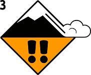 3. avalanche danger level - considerable 3. avalanche danger level - considerable