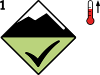 1. avalanche danger level - low 1. avalanche danger level - low